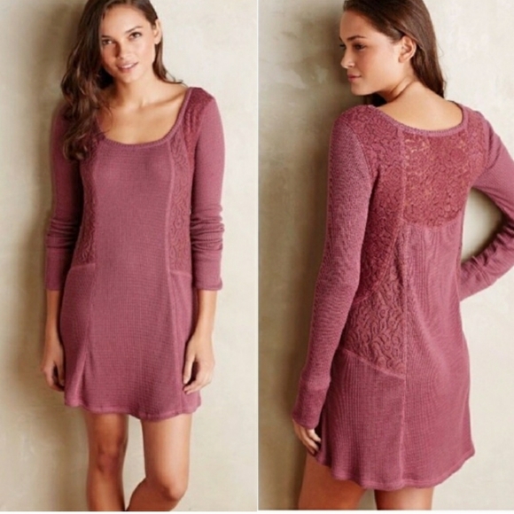 Anthropologie Tops - ANTHROPOLOGIE Gwyneira Knit Chemise Tunic Dress